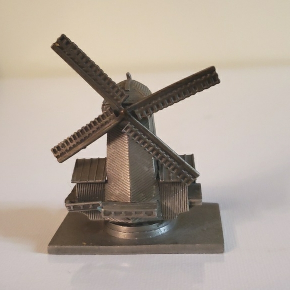 Vintage Pewter Windmill Holland hallmarked - Picture 2 of 9